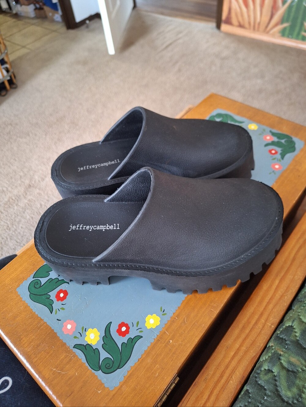Jeffery Campbell Black Clogs/Mules Size 6/37